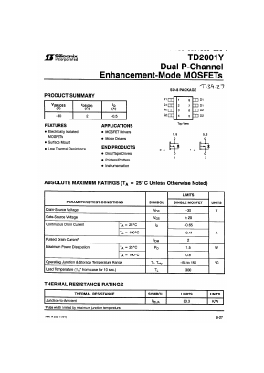 TD2001Y Datasheet PDF ETC1