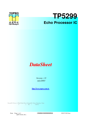 TP5299 Datasheet PDF ETC1