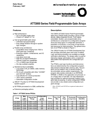 ATT3020-3S175I Datasheet PDF ETC1