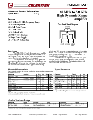 CMM6001-SC Datasheet PDF ETC1