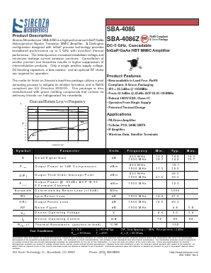 SBA-4086Z Datasheet PDF ETC1