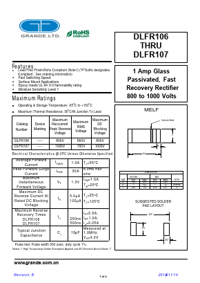 DLFR107 Datasheet PDF ETC1