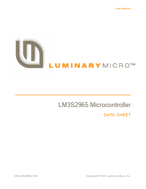 LM3S2965 Datasheet PDF ETC2