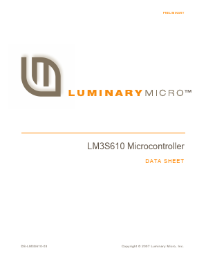 LM3S610-IRN20-A1 Datasheet PDF ETC2