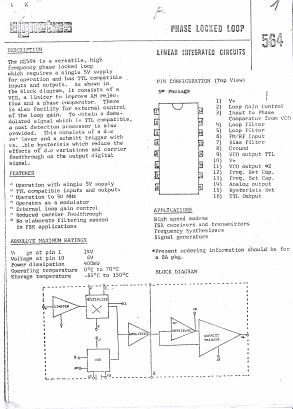 NE564 Datasheet PDF ETC2