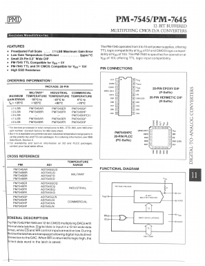 PM7645AR Datasheet PDF ETC2