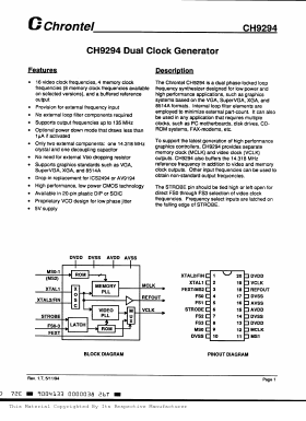 CH9294-N Datasheet PDF ETC2