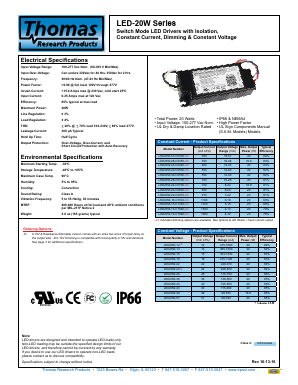 LED20W-18-C1100-XX Datasheet PDF ETC2