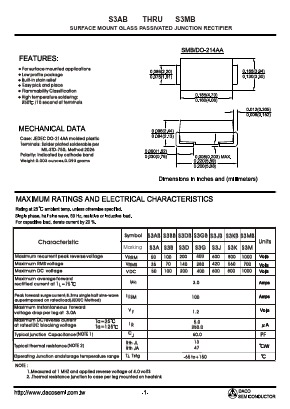 S3A Datasheet PDF ETC3