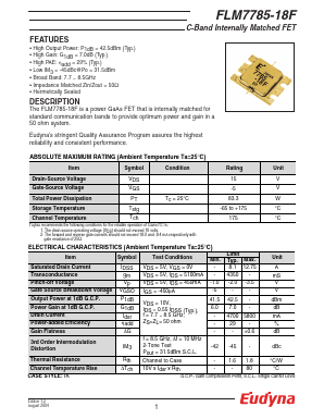 FLM7785-18F Datasheet PDF Eudyna Devices Inc