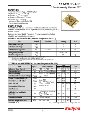 FLM3135-18F Datasheet PDF Eudyna Devices Inc