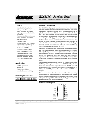 EL6253C Datasheet PDF Elantec -> Intersil