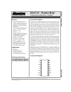 EL6255CU Datasheet PDF Elantec -> Intersil
