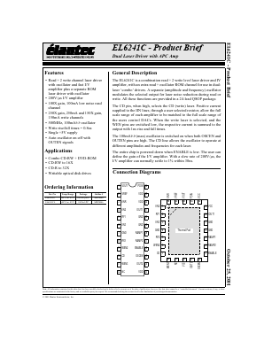 EL6241C Datasheet PDF Elantec -> Intersil