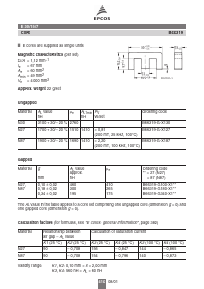 B66319-G-X127 Datasheet PDF EPCOS AG