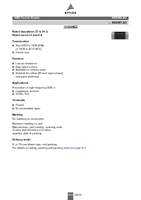 B82485-A2680-A Datasheet PDF EPCOS AG