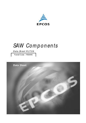B39871R2709U310 Datasheet PDF EPCOS AG