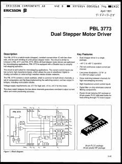 PBL3773N Datasheet PDF Ericsson 