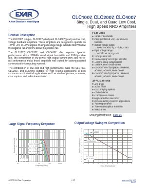CLC1007ISO8X Datasheet PDF Exar Corporation