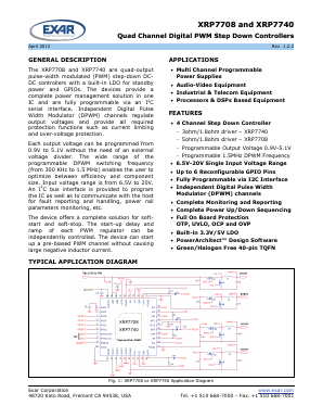 XRP7708ILB-F Datasheet PDF Exar Corporation