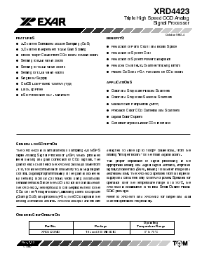 XRD4423AID Datasheet PDF Exar Corporation