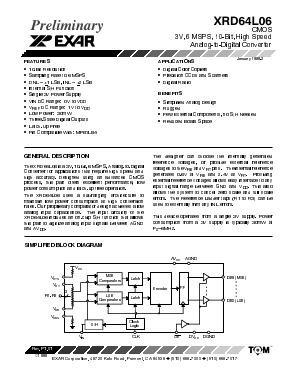XRD64L06AIP Datasheet PDF Exar Corporation