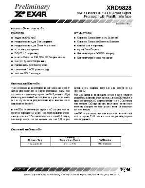 XRD9828 Datasheet PDF Exar Corporation