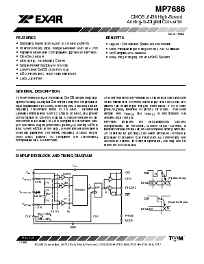 MP7686JS Datasheet PDF Exar Corporation