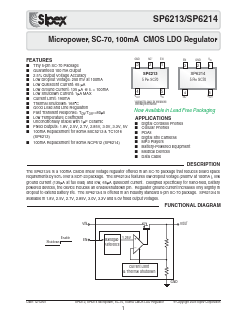 SP6213EC5-2-5 Datasheet PDF Exar Corporation