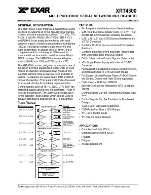 XRT4500CV Datasheet PDF Exar Corporation