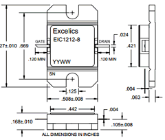 EIC1212-8 Datasheet PDF Excelics Semiconductor, Inc.