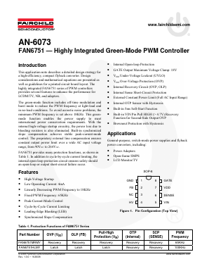 AN-6073 Datasheet PDF Fairchild Semiconductor