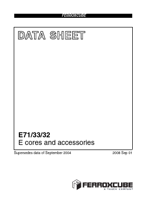 E71/33/32-3C95 Datasheet PDF Ferroxcube International Holding B.V.