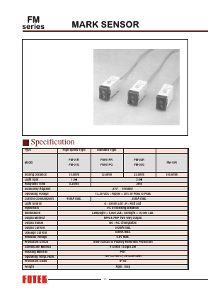 FM-01PG Datasheet PDF FOTEK CONTROLS CO., LTD.