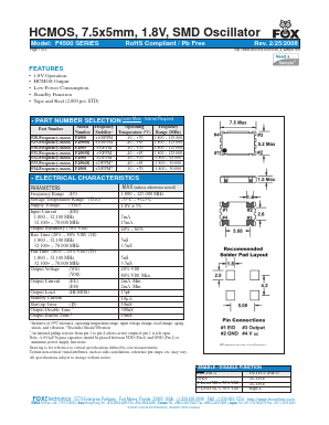 F4500R Datasheet PDF Fox Electronics