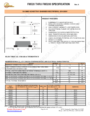 FM520 Datasheet PDF Frontier Electronics.