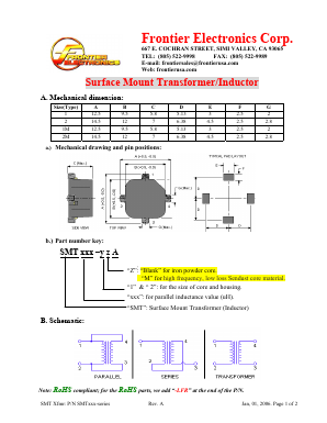 SMT100-2A Datasheet PDF Frontier Electronics.