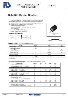 FDR54U Datasheet PDF First Silicon Co., Ltd