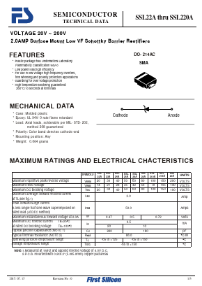 SSL210A Datasheet PDF First Silicon Co., Ltd