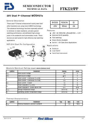 FTK2215PP Datasheet PDF First Silicon Co., Ltd