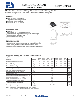 DF005S Datasheet PDF First Silicon Co., Ltd