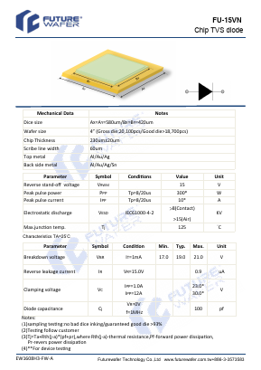 FU-15VN Datasheet PDF FutureWafer Tech Co.,Ltd
