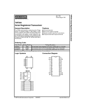 74F544SC Datasheet PDF Fairchild Semiconductor