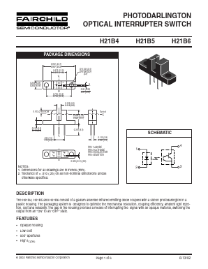 H21B4 Datasheet PDF Fairchild Semiconductor