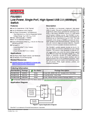 FSUSB31 Datasheet PDF Fairchild Semiconductor