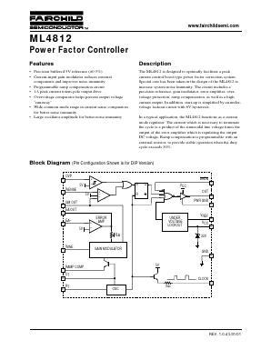 ML4812 Datasheet PDF Fairchild Semiconductor