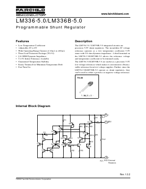 LM336-5.0 Datasheet PDF Fairchild Semiconductor