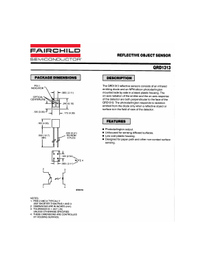 QRD1313 Datasheet PDF Fairchild Semiconductor