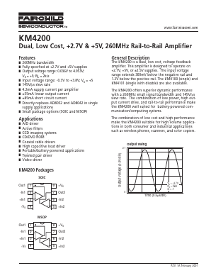KM4200 Datasheet PDF Fairchild Semiconductor