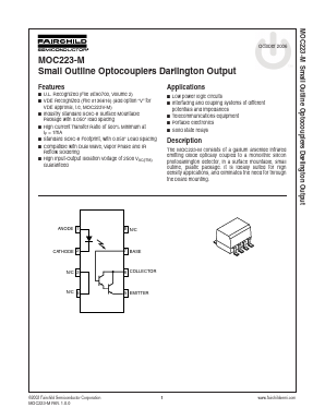 MOC223R1-M Datasheet PDF Fairchild Semiconductor